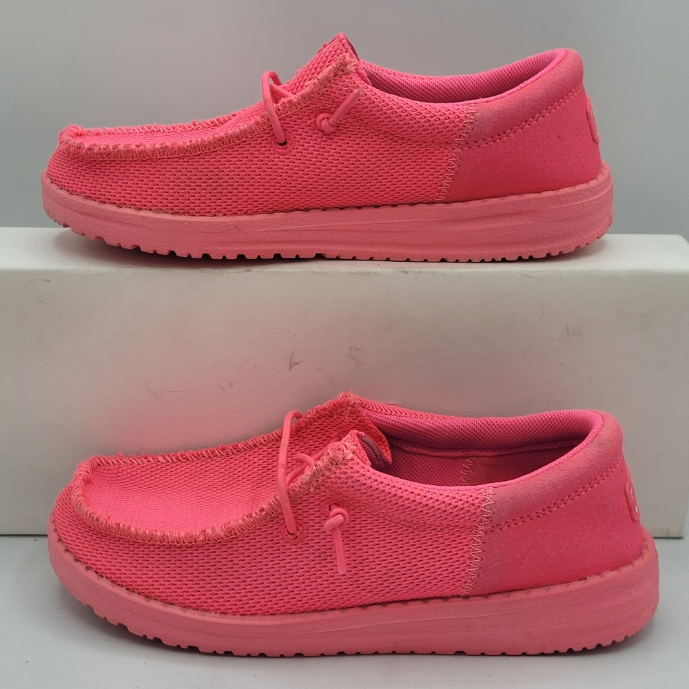 Hey Dude Wally Youth Funk Mono Hot Pink Size 2